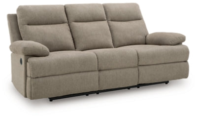 Side-Swipe Reclining Sofa with Drop Down Table - Ideal Furniture (Fresno,CA) 