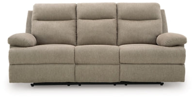 Side-Swipe Reclining Sofa with Drop Down Table - Ideal Furniture (Fresno,CA) 