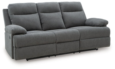 Side-Swipe Reclining Sofa with Drop Down Table - Ideal Furniture (Fresno,CA) 
