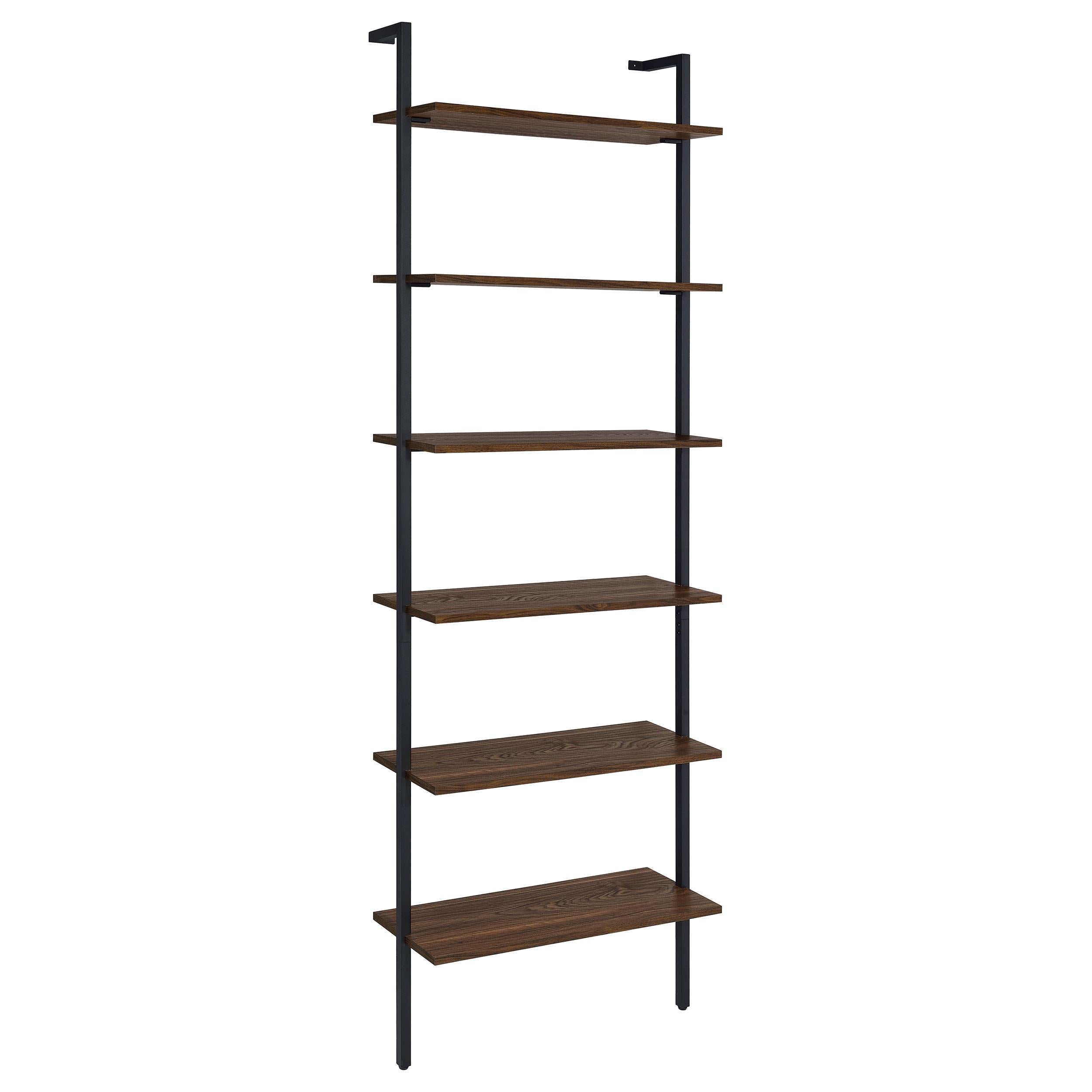 Owens 3-piece 96-inch Wall Mounted Bookshelf Set Walnut - Ideal Furniture (Fresno,CA) 