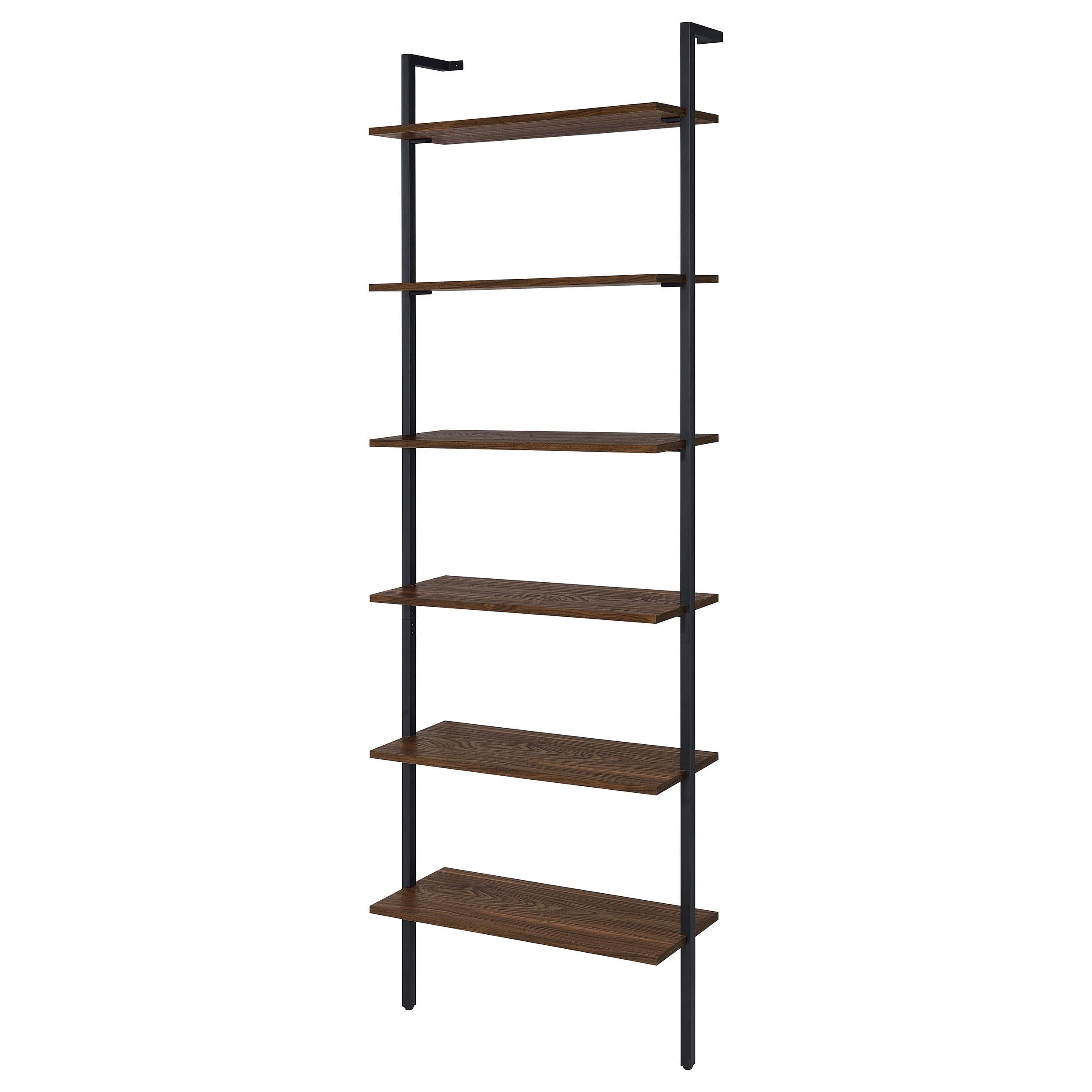 Owens 3-piece 96-inch Wall Mounted Bookshelf Set Walnut - Ideal Furniture (Fresno,CA) 