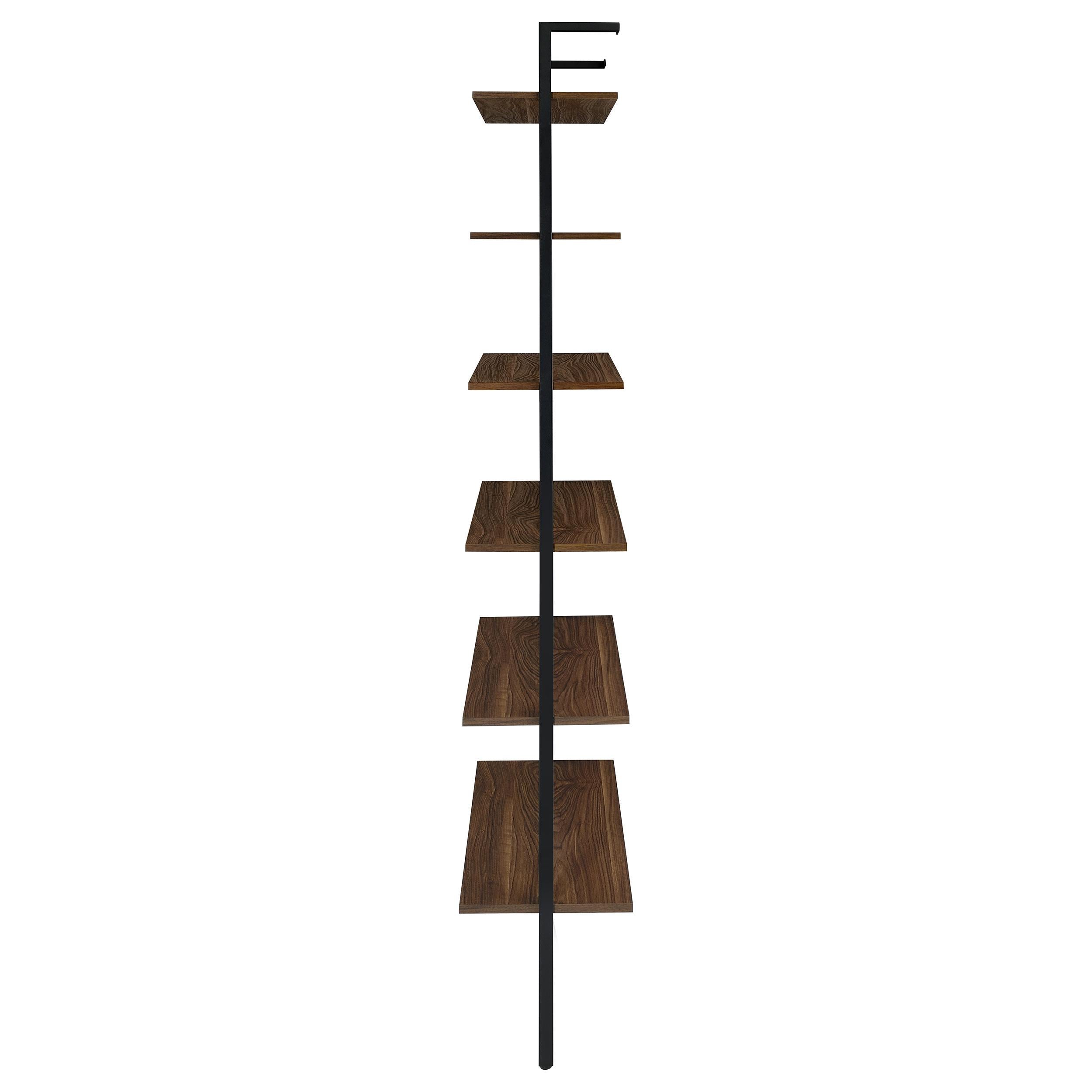 Owens 3-piece 96-inch Wall Mounted Bookshelf Set Walnut - Ideal Furniture (Fresno,CA) 