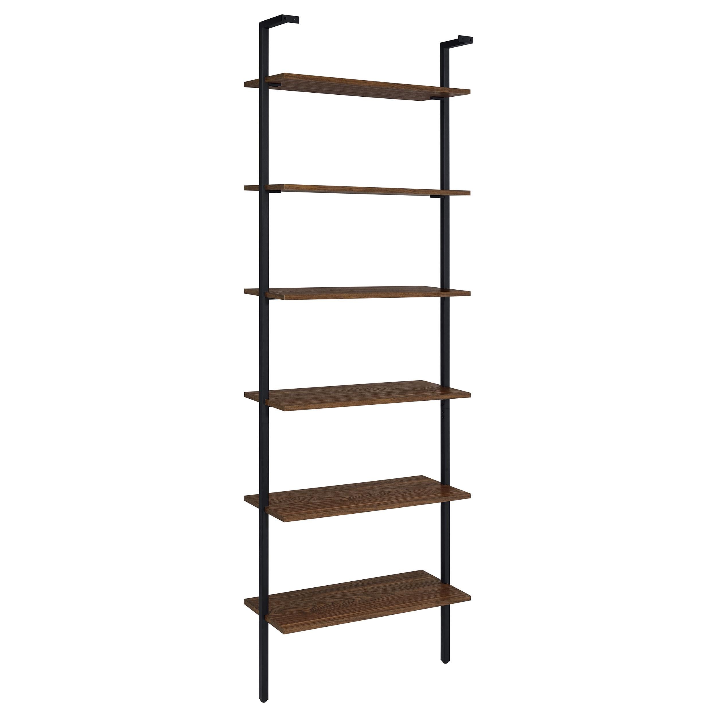 Owens 3-piece 96-inch Wall Mounted Bookshelf Set Walnut - Ideal Furniture (Fresno,CA) 