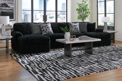 Midnight-Madness Sectional with Chaise - Ideal Furniture (Fresno,CA) 