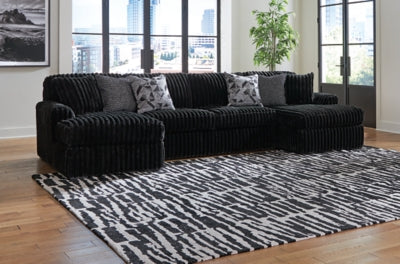 Midnight-Madness Sectional with Chaise - Ideal Furniture (Fresno,CA) 