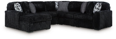 Midnight-Madness Sectional with Chaise - Ideal Furniture (Fresno,CA) 