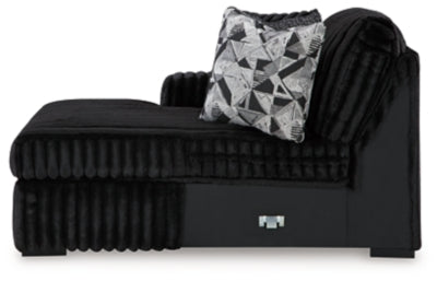 Midnight-Madness Sectional with Chaise - Ideal Furniture (Fresno,CA) 