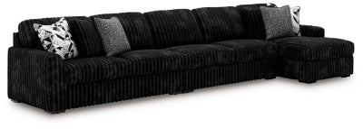 Midnight-Madness Sectional with Chaise - Ideal Furniture (Fresno,CA) 
