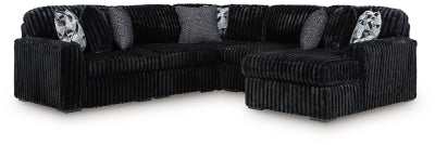 Midnight-Madness Sectional with Chaise - Ideal Furniture (Fresno,CA) 