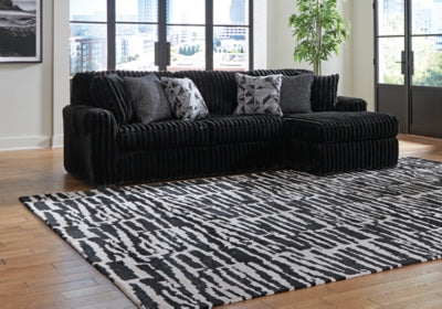 Midnight-Madness Sectional Sofa with Chaise - Ideal Furniture (Fresno,CA) 