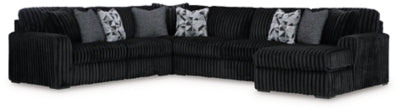 Midnight-Madness Sectional with Chaise - Ideal Furniture (Fresno,CA) 