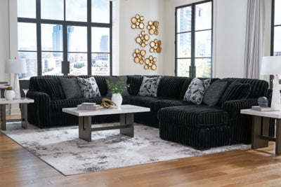 Midnight-Madness Sectional with Chaise - Ideal Furniture (Fresno,CA) 
