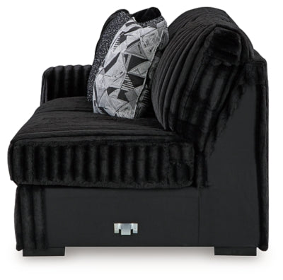 Midnight-Madness Sectional with Chaise - Ideal Furniture (Fresno,CA) 