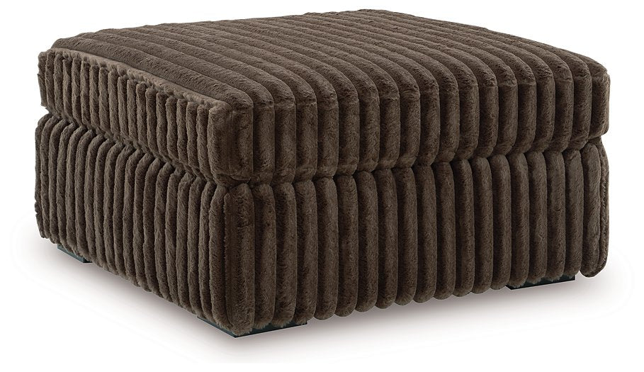 Midnight-Madness Oversized Accent Ottoman - Ideal Furniture (Fresno,CA) 