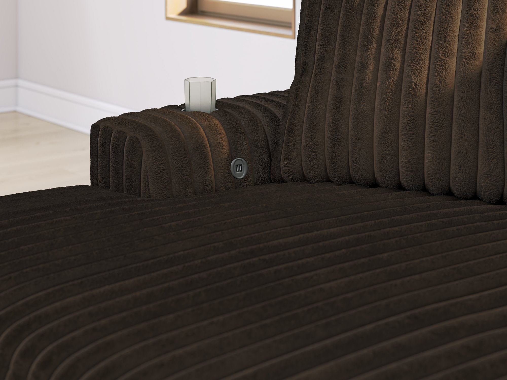Midnight-Madness Oversized Chaise