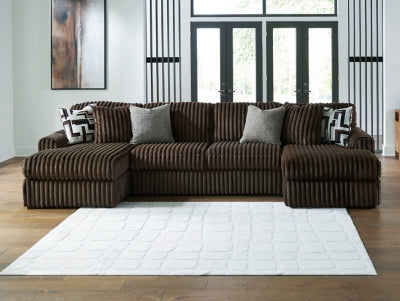Midnight-Madness Sectional with Chaise - Ideal Furniture (Fresno,CA) 