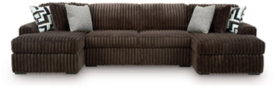 Midnight-Madness Sectional with Chaise - Ideal Furniture (Fresno,CA) 