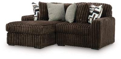 Midnight-Madness Sectional with Chaise - Ideal Furniture (Fresno,CA) 