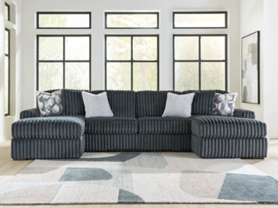 Midnight-Madness Sectional with Chaise - Ideal Furniture (Fresno,CA) 