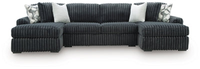 Midnight-Madness Sectional with Chaise - Ideal Furniture (Fresno,CA) 