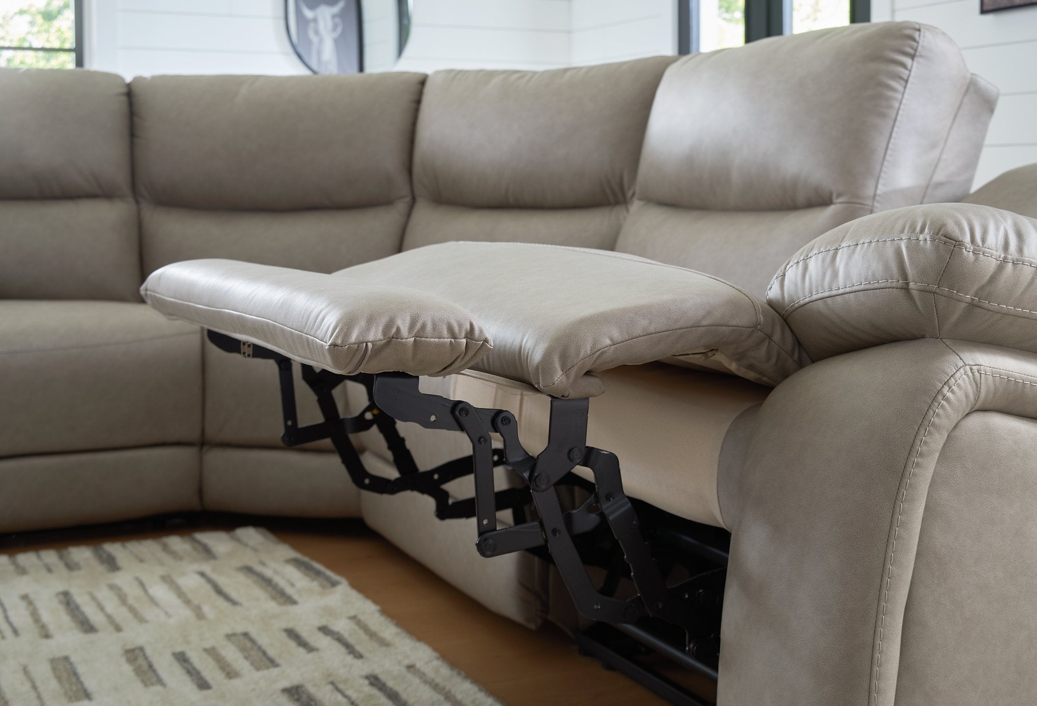 Narwhal Place Reclining Sectional with Storage Console - Ideal Furniture (Fresno,CA) 