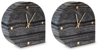 Janmour Table Clock (Set of 2) - Ideal Furniture (Fresno,CA) 