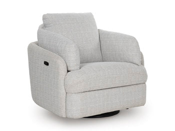 Alainmont Next-Gen Nuvella Swivel Power Recliner - Ideal Furniture (Fresno,CA) 