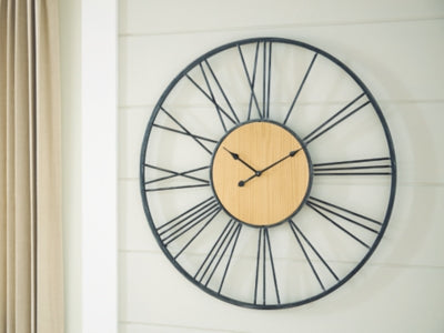 Brockett Wall Clock - Ideal Furniture (Fresno,CA) 