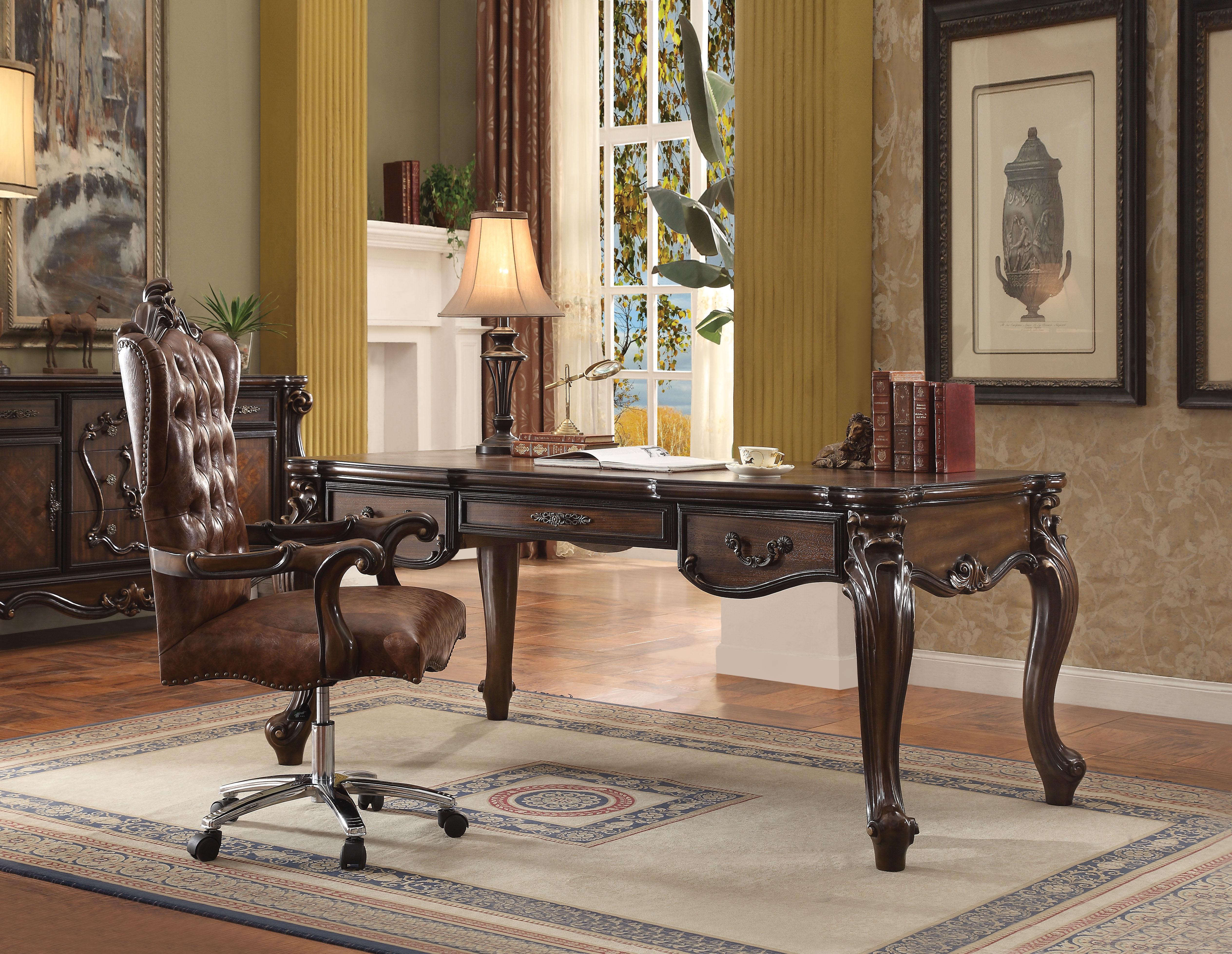 Versailles Cherry Oak Desk - Ideal Furniture (Fresno,CA) 