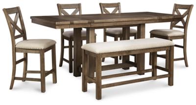 Moriville Counter Height Dining Set - Ideal Furniture (Fresno,CA) 