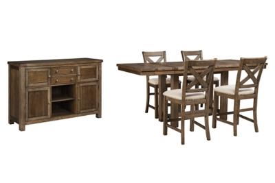 Moriville Counter Height Dining Set - Ideal Furniture (Fresno,CA) 