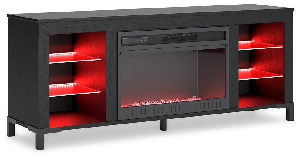 Cayberry 60" TV Stand with Electric Fireplace - Ideal Furniture (Fresno,CA) 