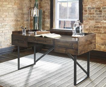 Starmore Home Office Desk with 2 Chairs - Ideal Furniture (Fresno,CA) 