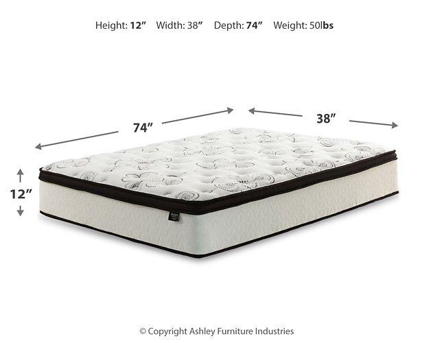 Chime 12 Inch Hybrid Mattress in a Box - Ideal Furniture (Fresno,CA) 
