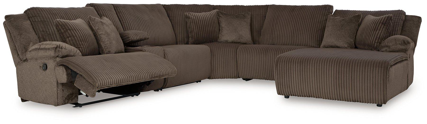 Top Tier Reclining Sectional with Chaise - Ideal Furniture (Fresno,CA) 