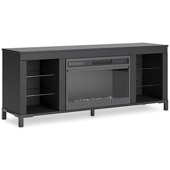 Cayberry 60" TV Stand with Electric Fireplace - Ideal Furniture (Fresno,CA) 