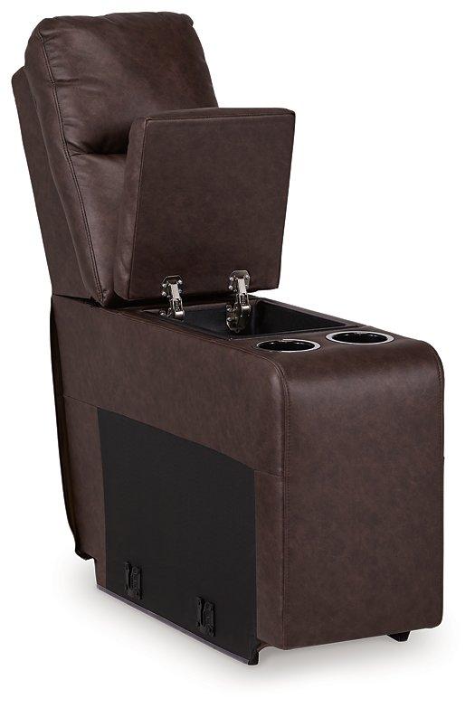 Punch Up Power Reclining Sectional Loveseat with Console - Ideal Furniture (Fresno,CA) 