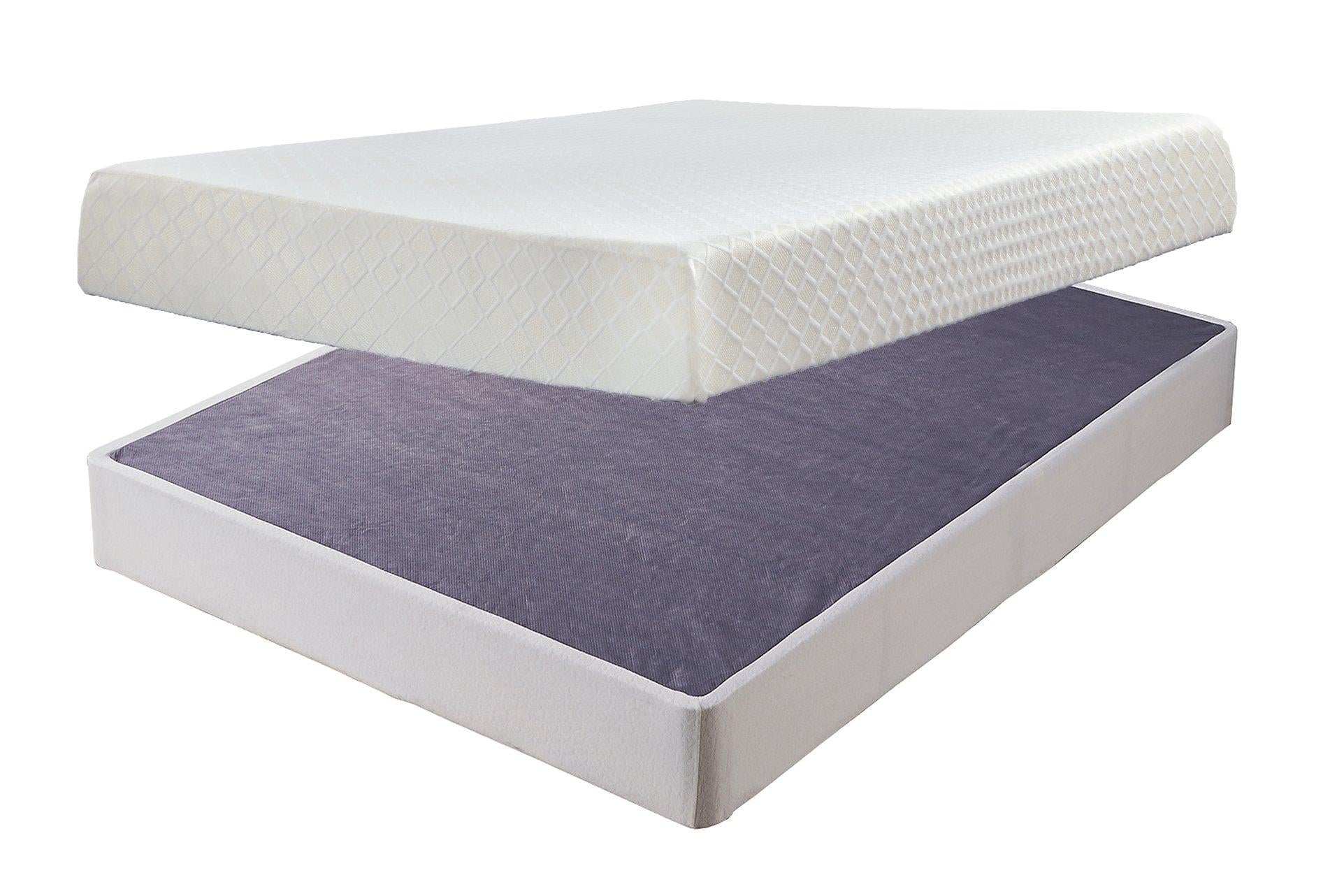 10 Inch Chime Memory Foam Mattress Set - Ideal Furniture (Fresno,CA) 