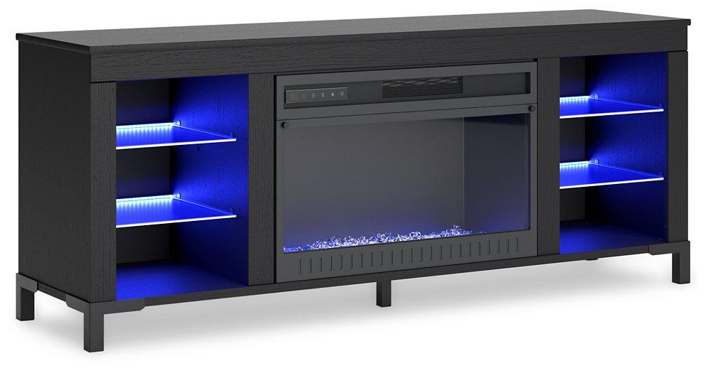Cayberry 60" TV Stand with Electric Fireplace - Ideal Furniture (Fresno,CA) 