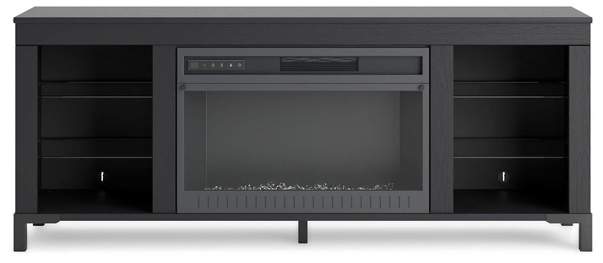 Cayberry 60" TV Stand with Electric Fireplace - Ideal Furniture (Fresno,CA) 