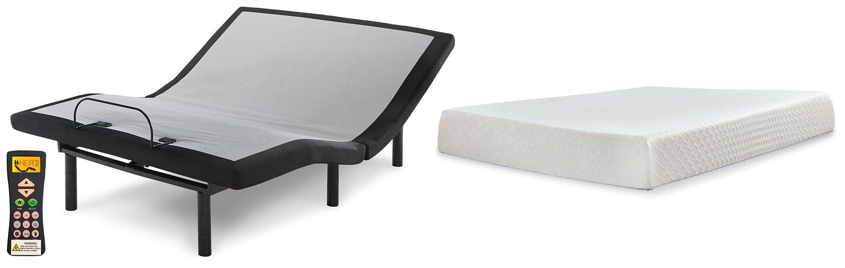 10 Inch Chime Memory Foam Mattress Set - Ideal Furniture (Fresno,CA) 