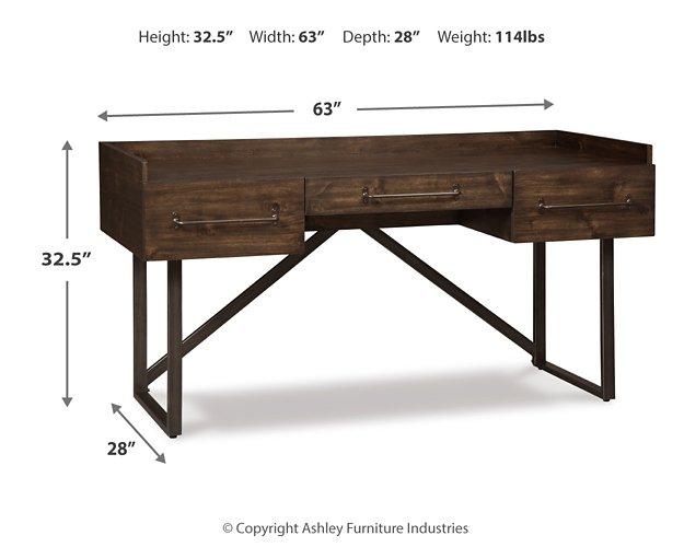 Starmore Home Office Desk with 2 Chairs - Ideal Furniture (Fresno,CA) 