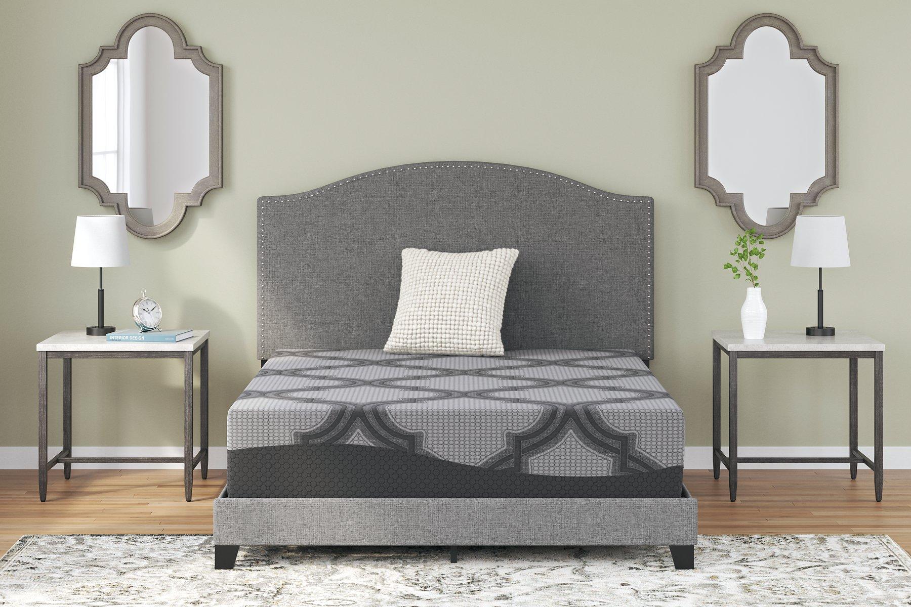 12 Inch Ashley Hybrid King Adjustable Base and Mattress - Ideal Furniture (Fresno,CA) 