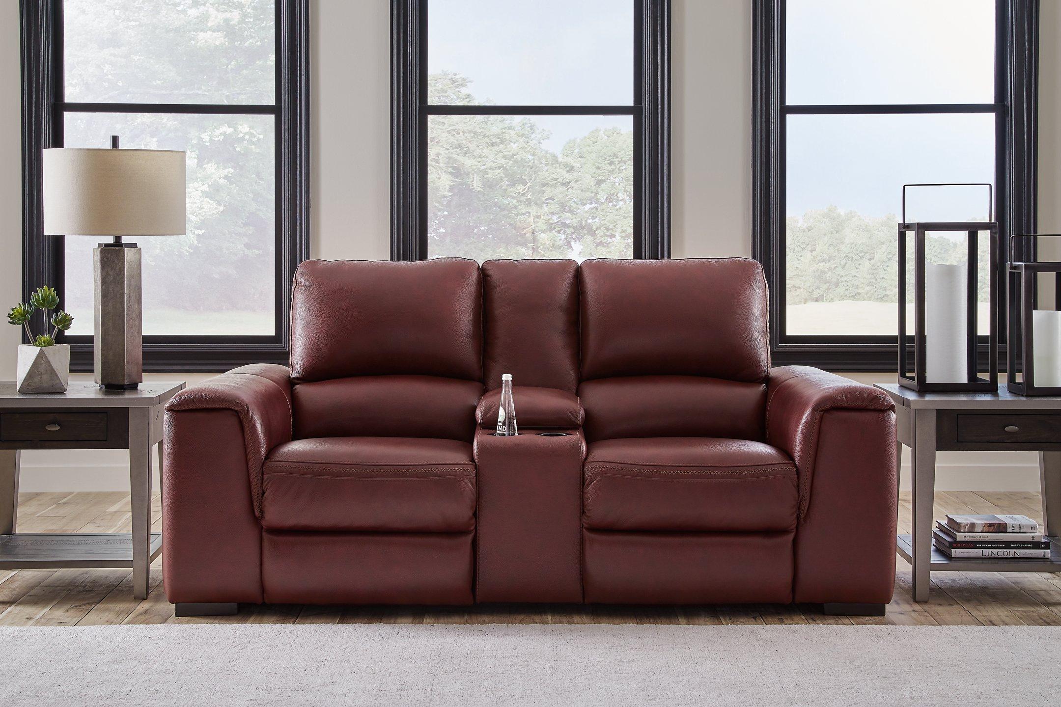 Alessandro Power Reclining Loveseat with Console - Ideal Furniture (Fresno,CA) 