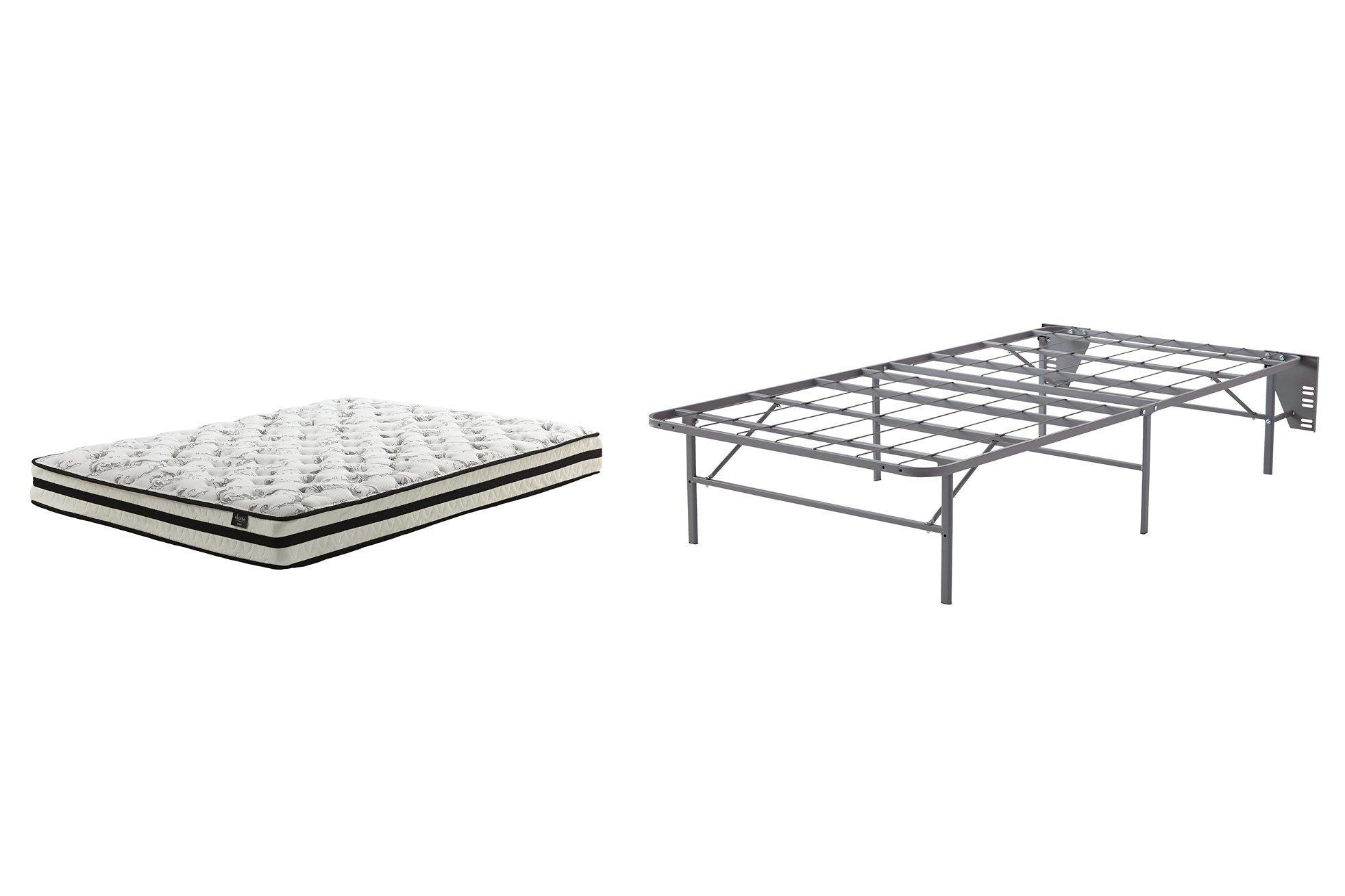 8 Inch Chime Innerspring Mattress Set - Ideal Furniture (Fresno,CA) 