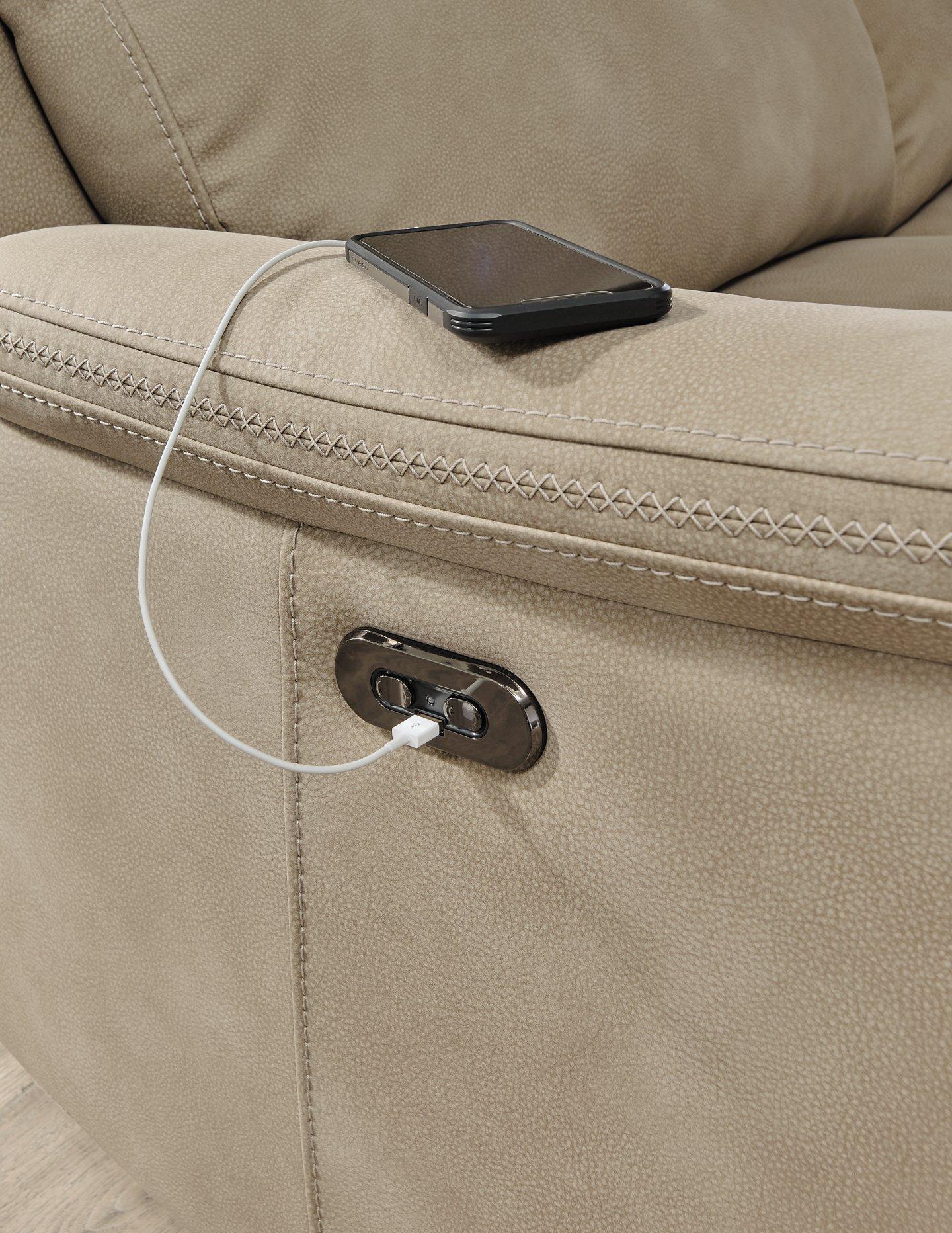 Next-Gen DuraPella Power Reclining Loveseat with Console - Ideal Furniture (Fresno,CA) 