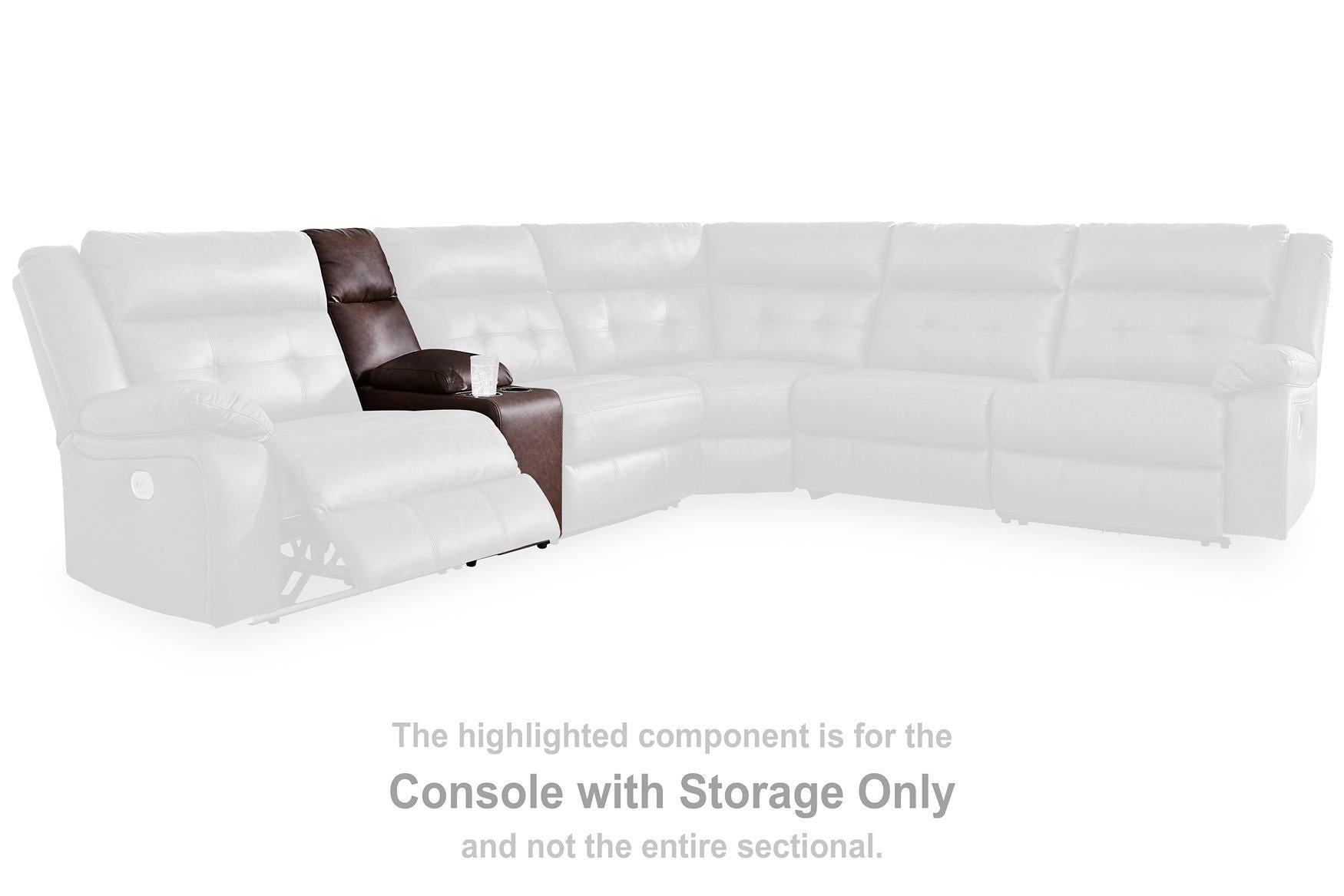 Punch Up Power Reclining Sectional Loveseat with Console - Ideal Furniture (Fresno,CA) 