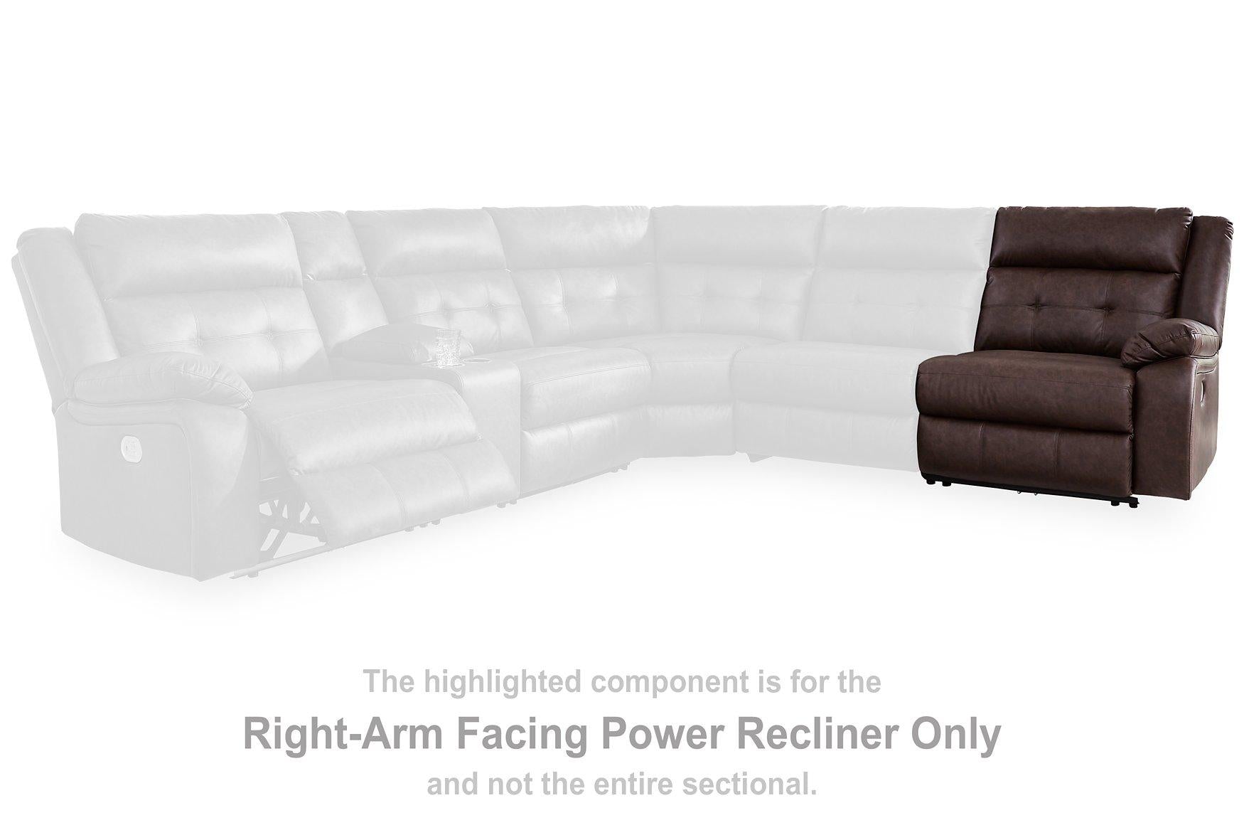 Punch Up Power Reclining Sectional Loveseat with Console - Ideal Furniture (Fresno,CA) 