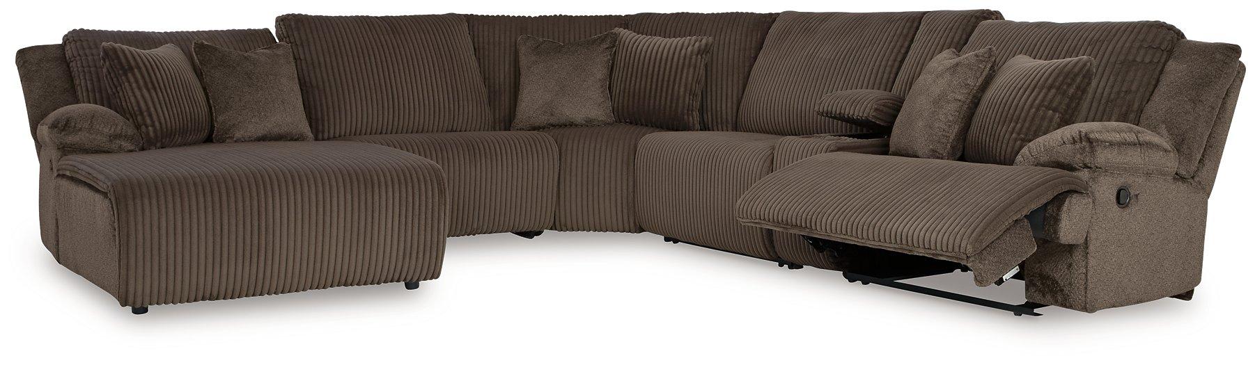 Top Tier Reclining Sectional with Chaise - Ideal Furniture (Fresno,CA) 