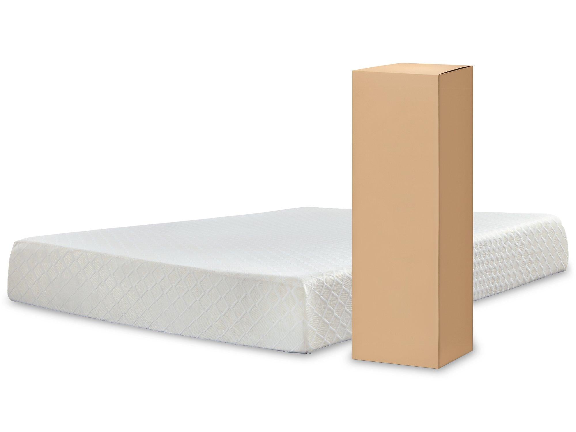 10 Inch Chime Memory Foam Mattress in a Box - Ideal Furniture (Fresno,CA) 